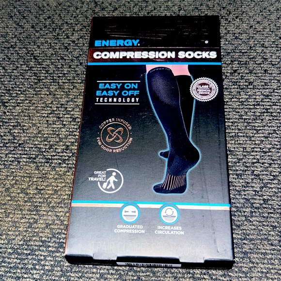 NEW Copper Fit Energy Compression Socks Unisex L/XL - Picture 1 of 2
